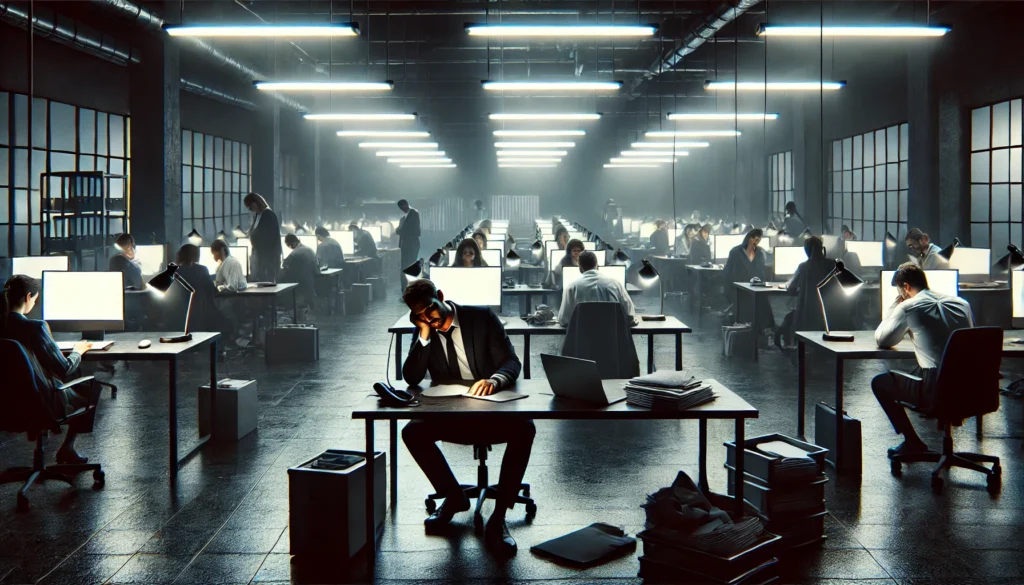 毎日がつらいブラック企業の働き方