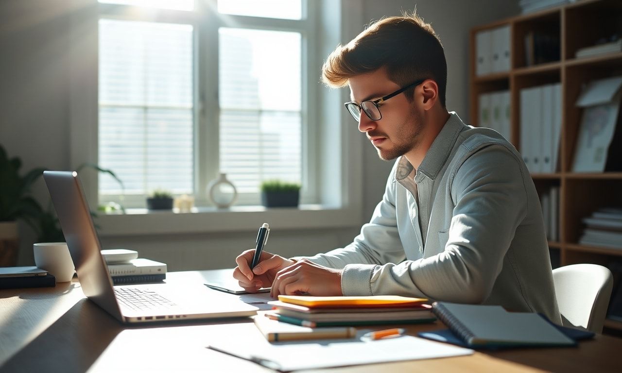 就職に向けたロードマップを考える若者の様子