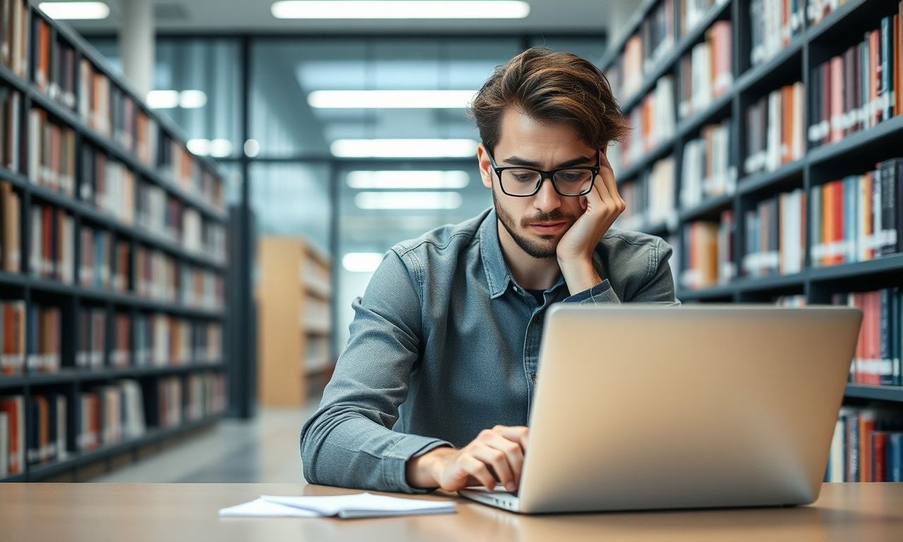 留年と就職活動に悩む学生