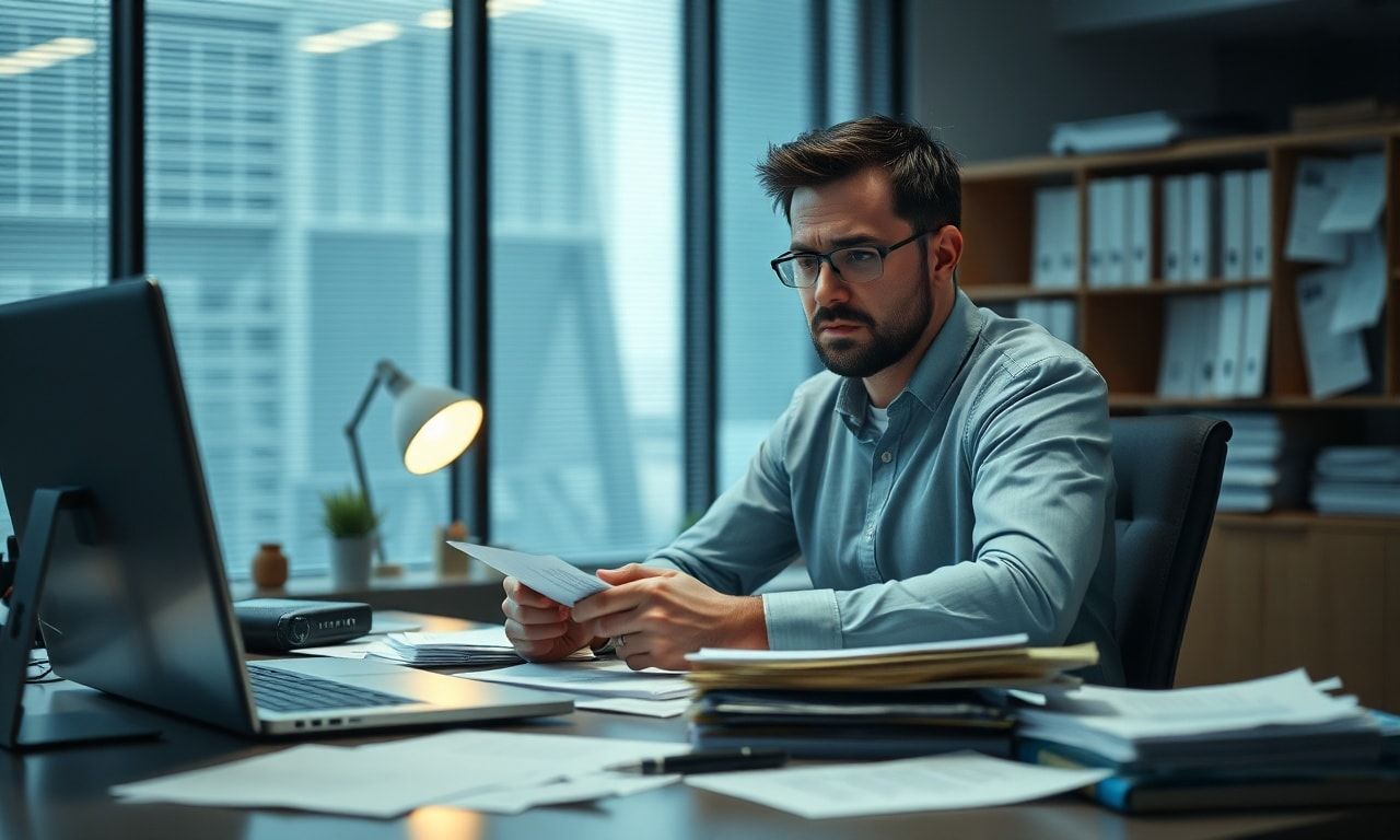 オフィスで悩む人