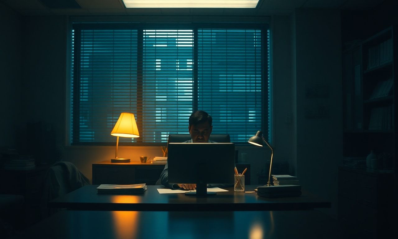 職場で孤独を感じる人のイメージ