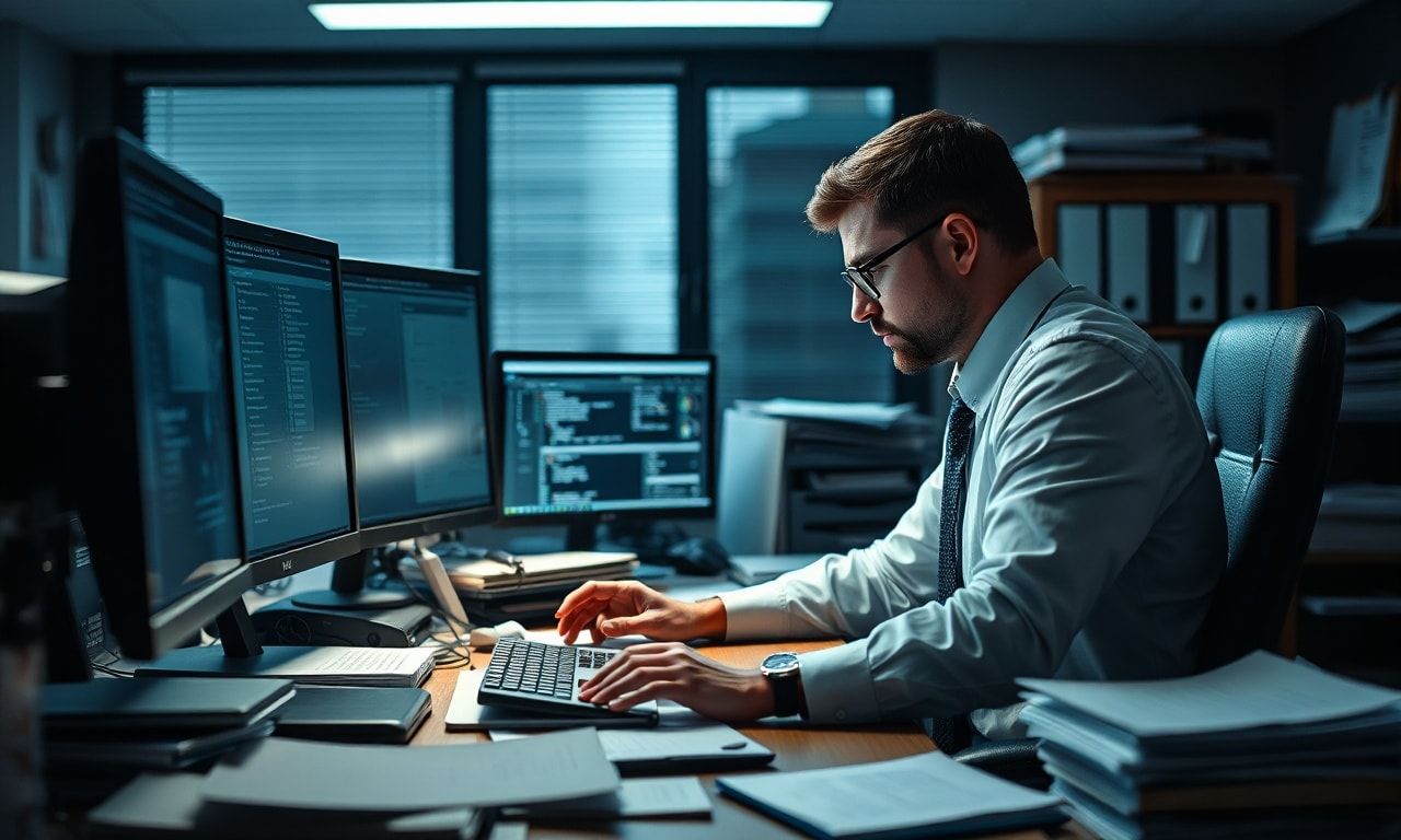 消耗するオフィスワーカー