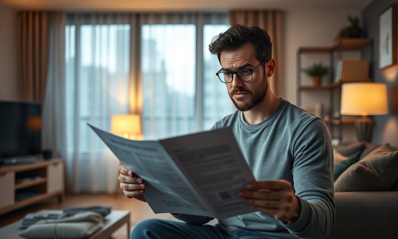 家賃値上げの書類に困惑する住人