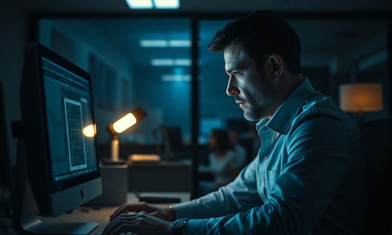 疲れたオフィスワーカー