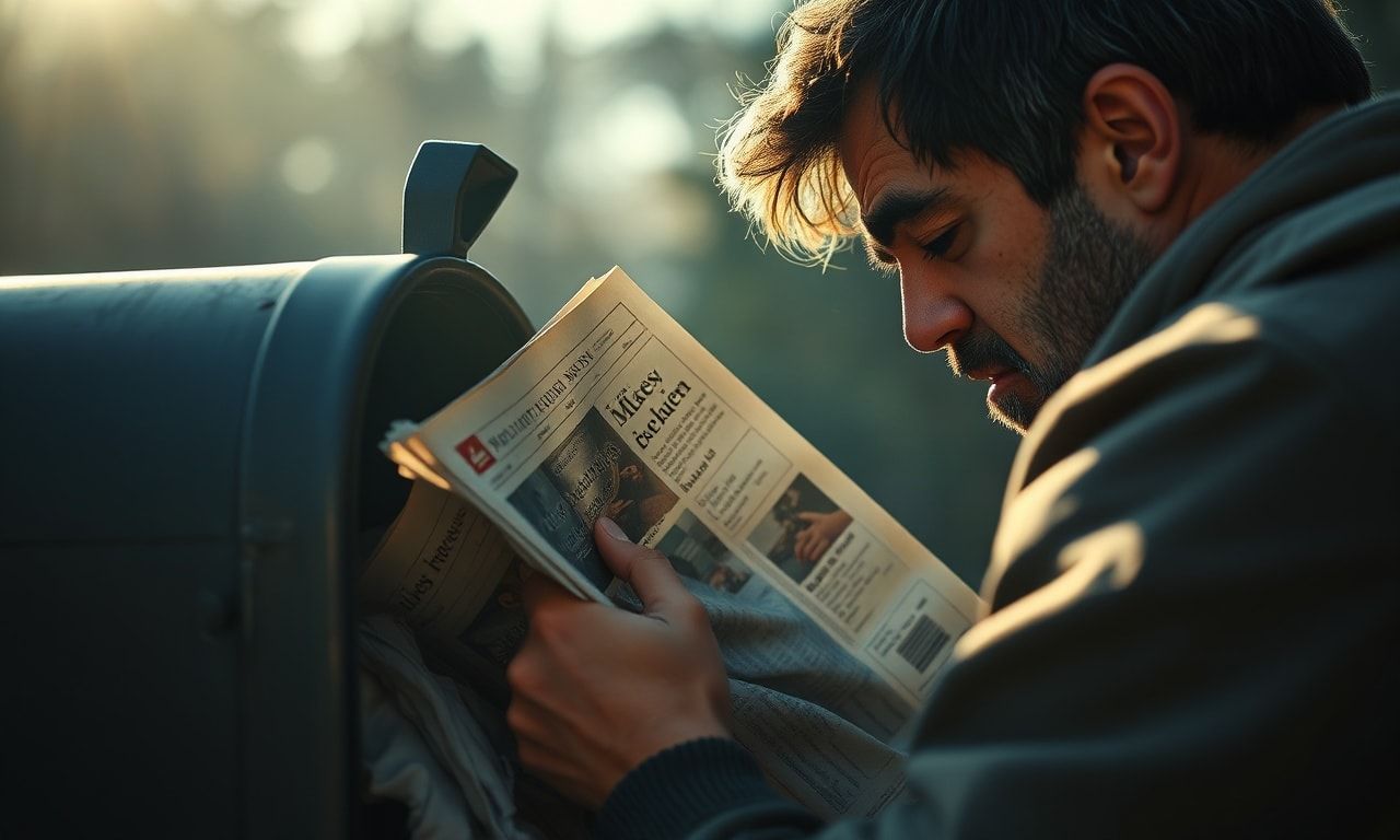 新聞配達のトラブルに直面した人物