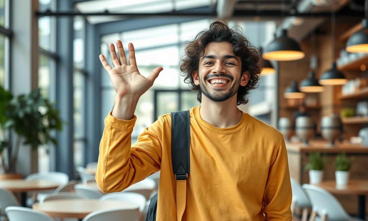 決断をしてスッキリした様子の若者