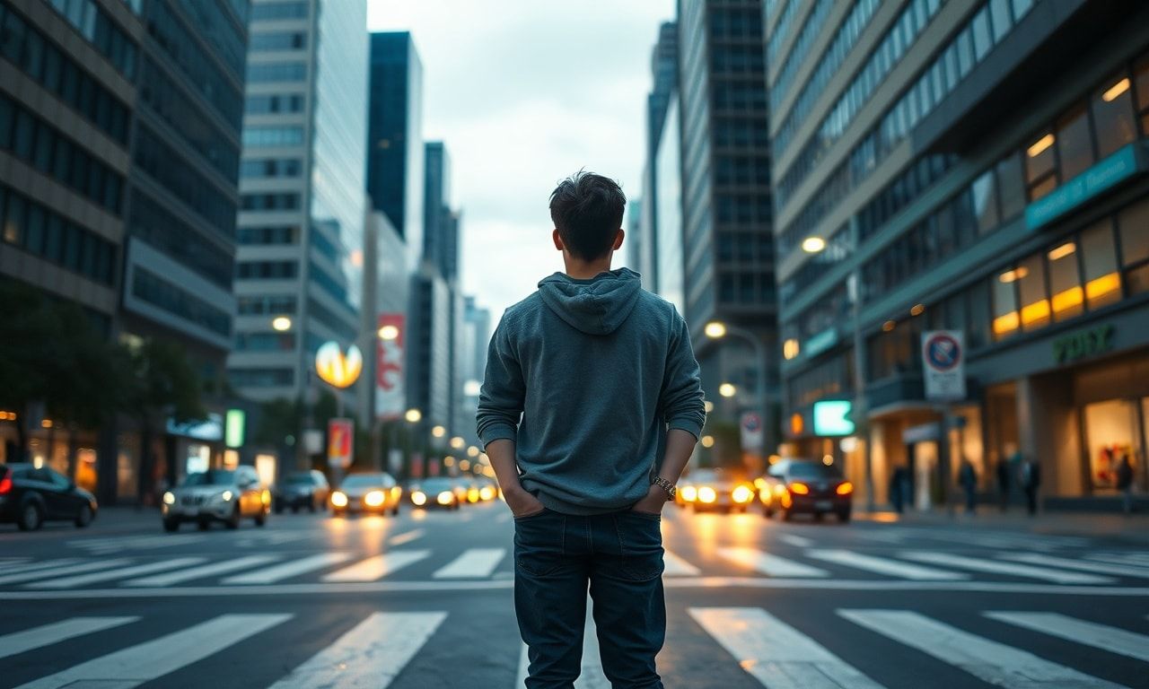 未来を見据える若者