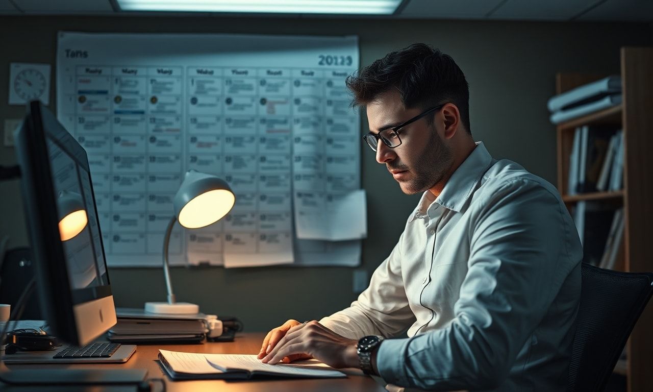 欠勤に悩む社員のイメージ