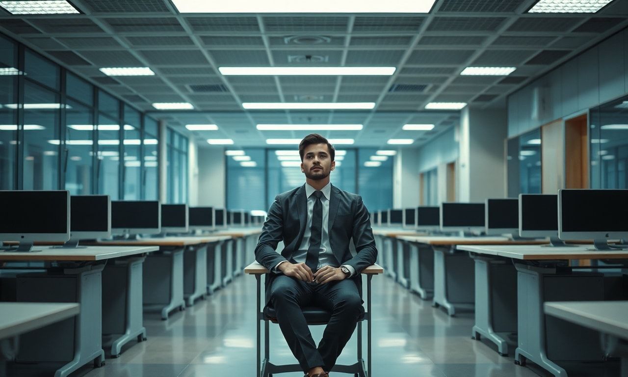 オフィスで一人でいる人のイメージ