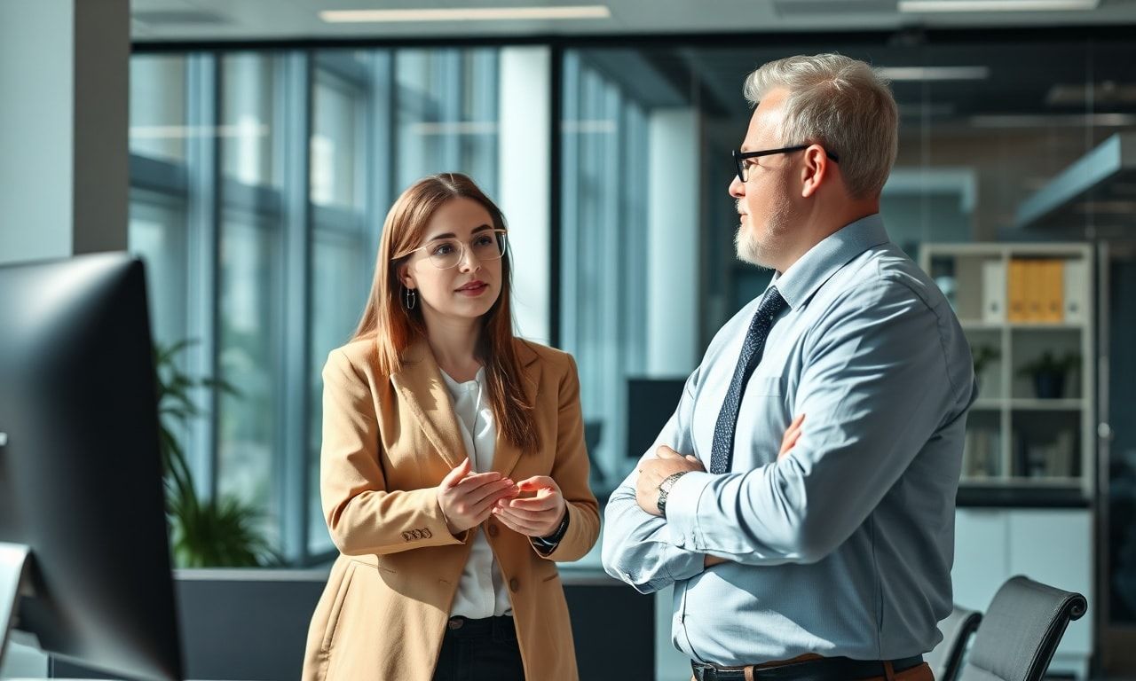 異動の相談をする社員