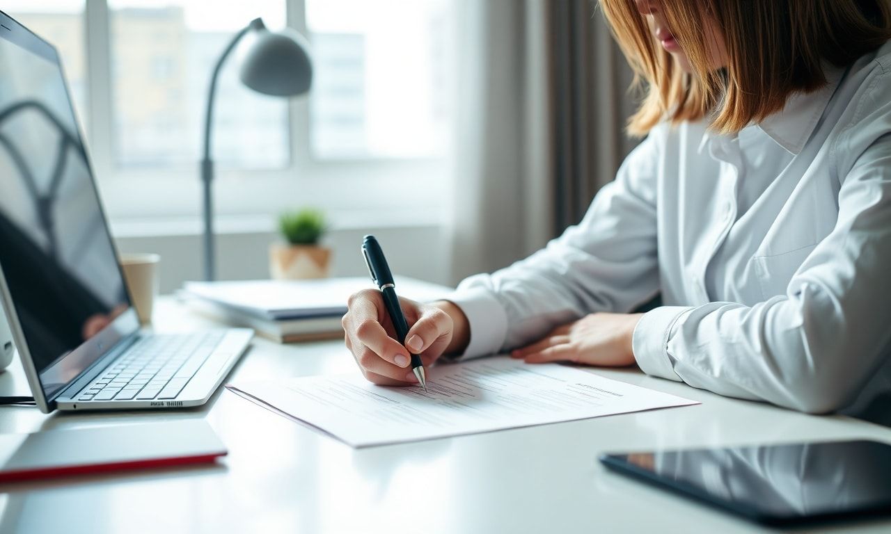 履歴書を書くイメージ