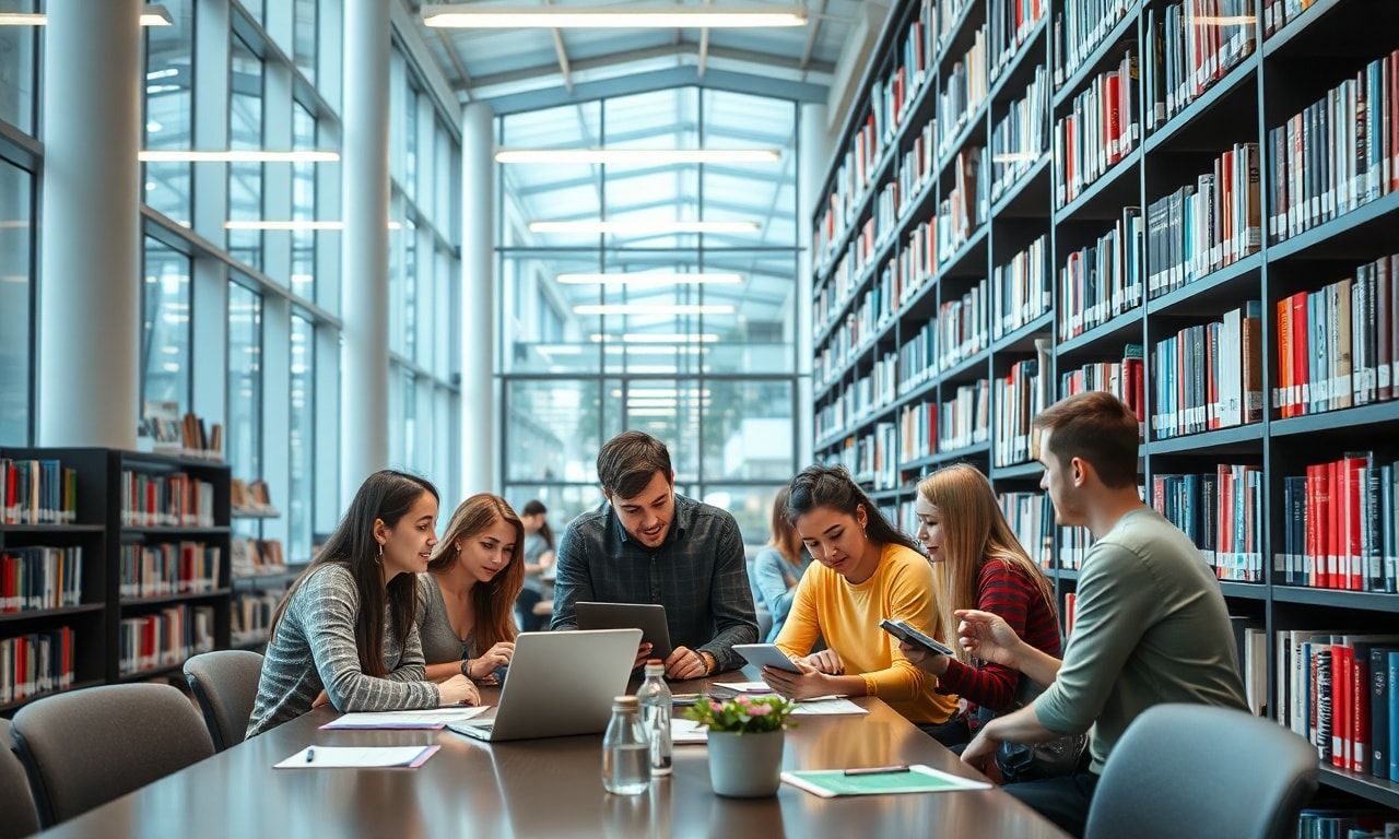 大学で学ぶ学生たちのイメージ
