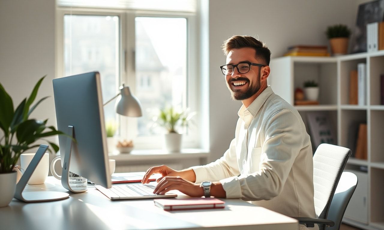 仕事にやりがいを感じている人のイメージ