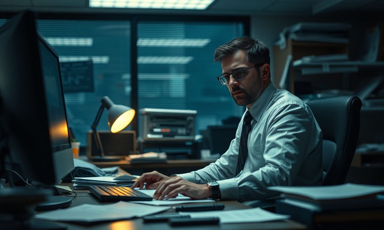 仕事に疲れた会社員