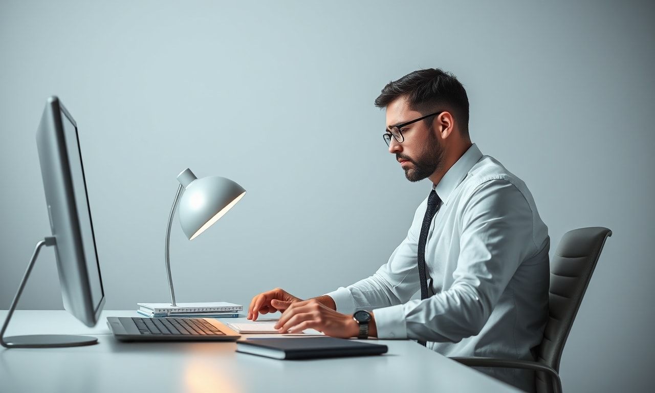 オフィスで疲れている労働者