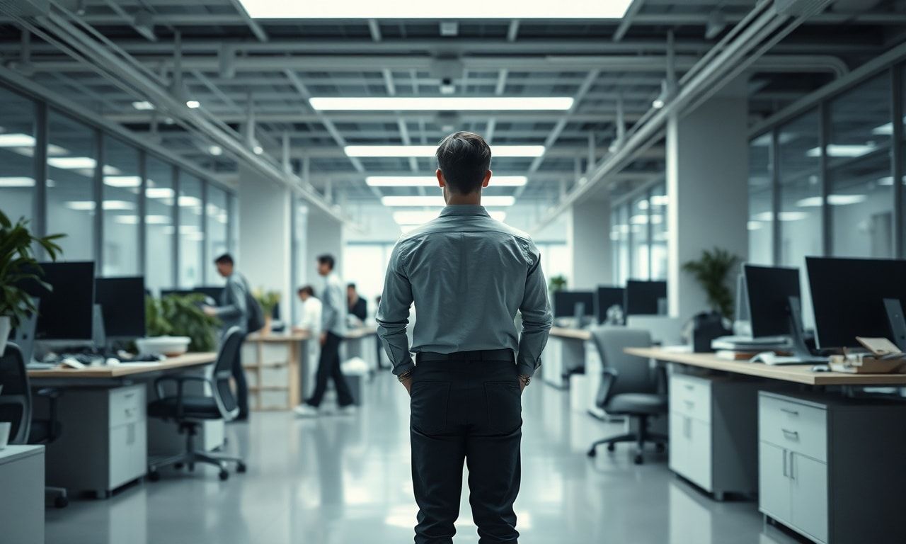 混乱する職場を冷静に乗り越えるイメージ