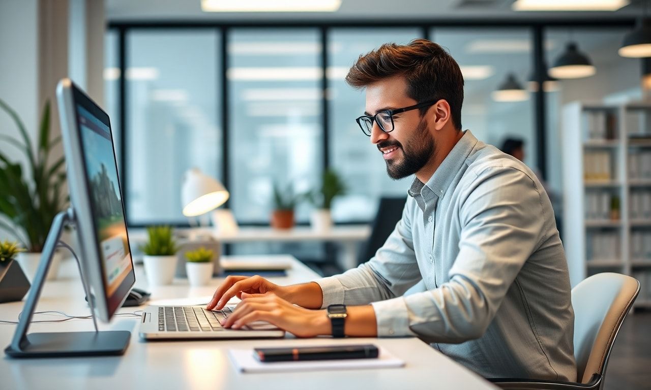 前向きにスキルアップするビジネスパーソン