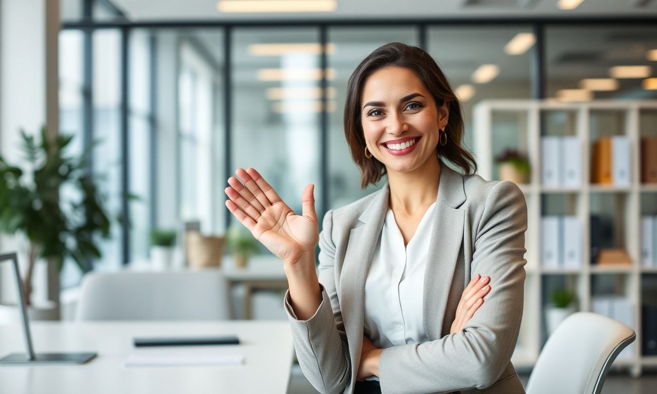 きっぱりと断る女性会社員