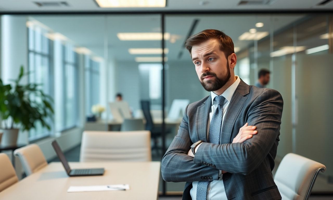 ビジネスマナーに迷う会社員