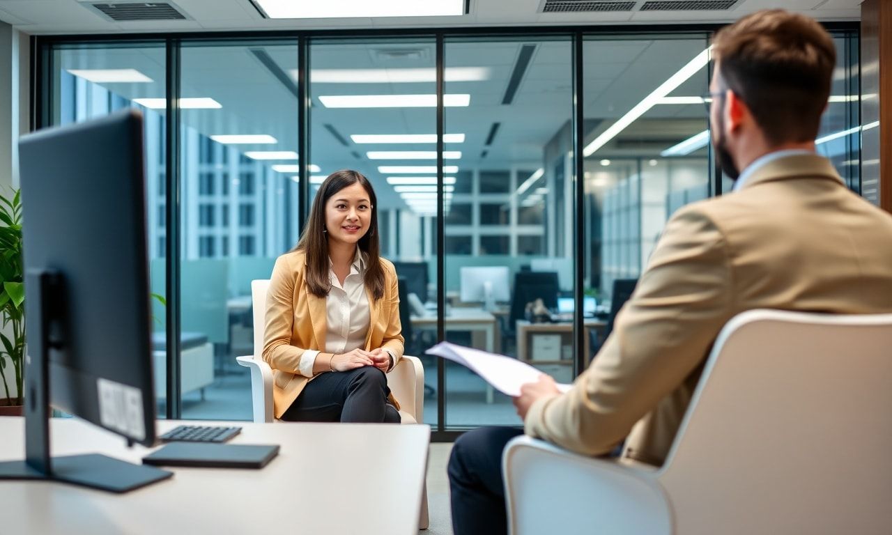 転職面接の様子