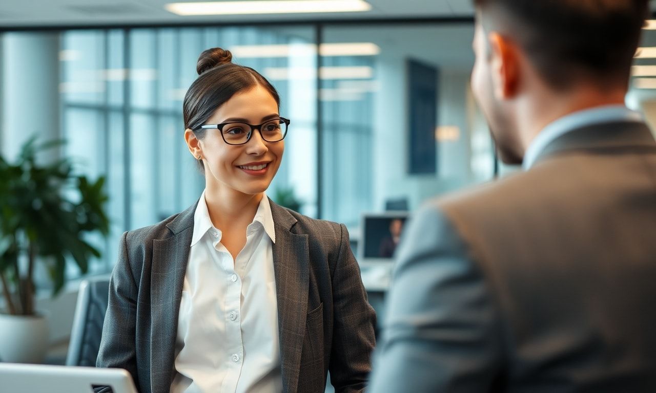 上司に相談する様子