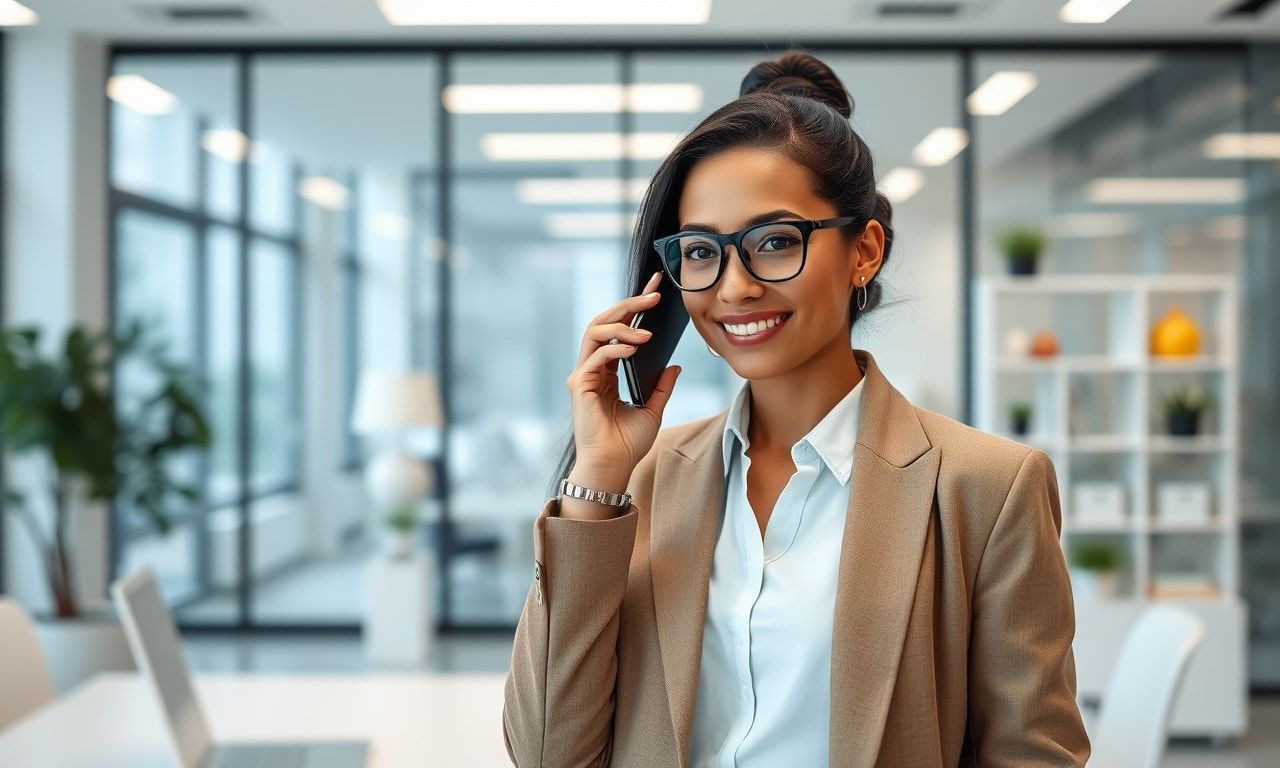 電話連絡をする人のイメージ