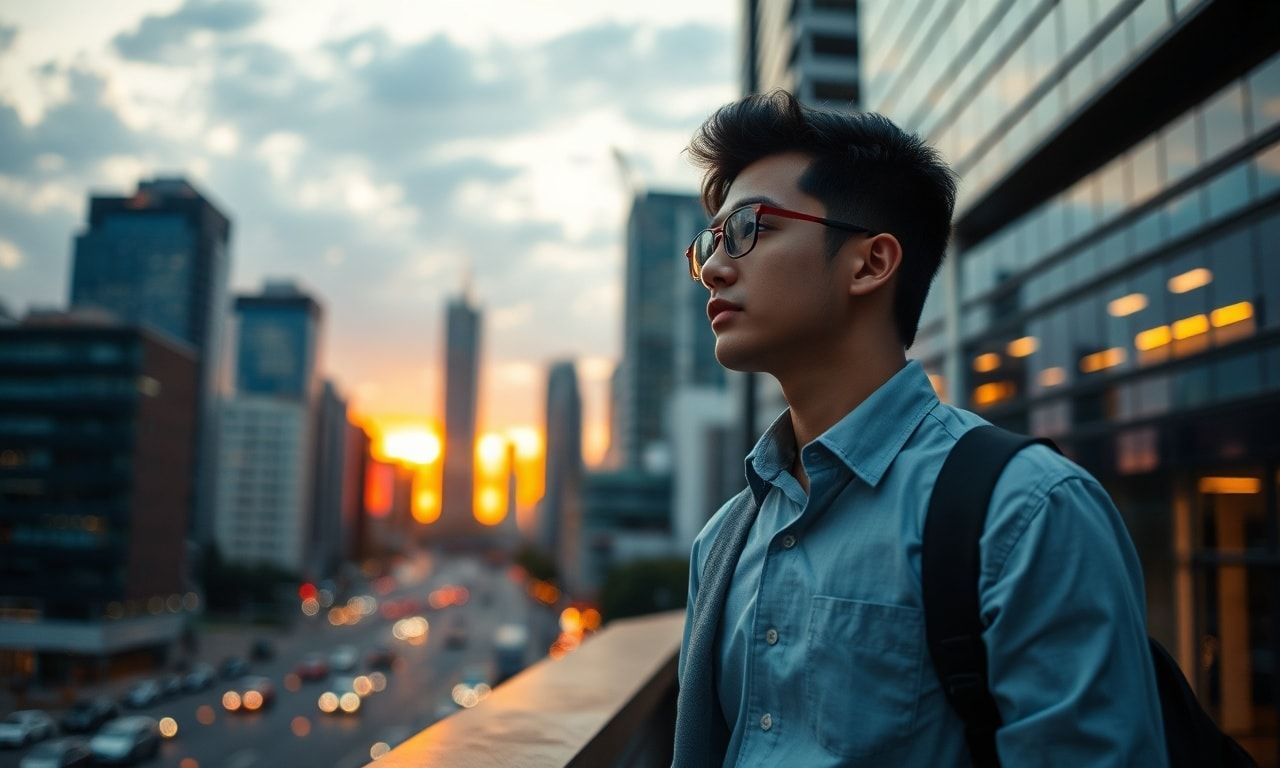 社会人として将来を考えるイメージ