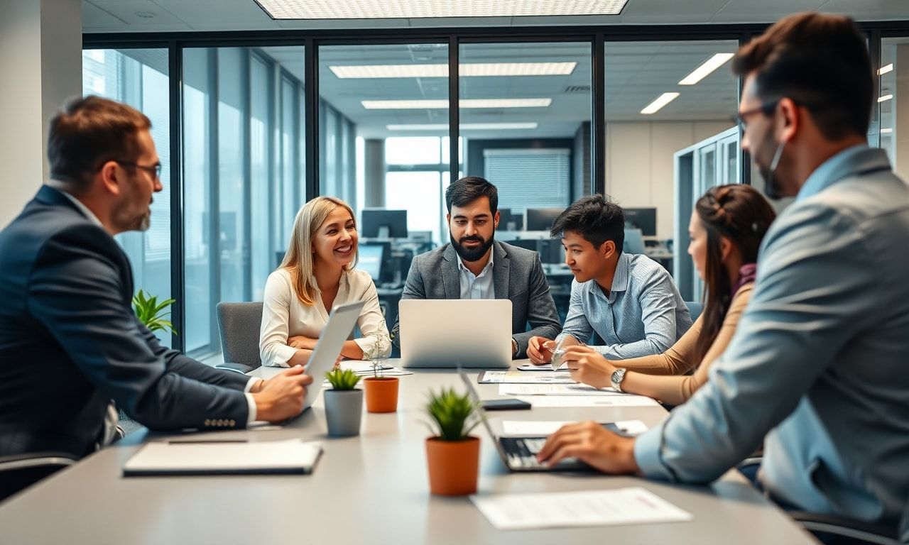 チームでの折衝風景