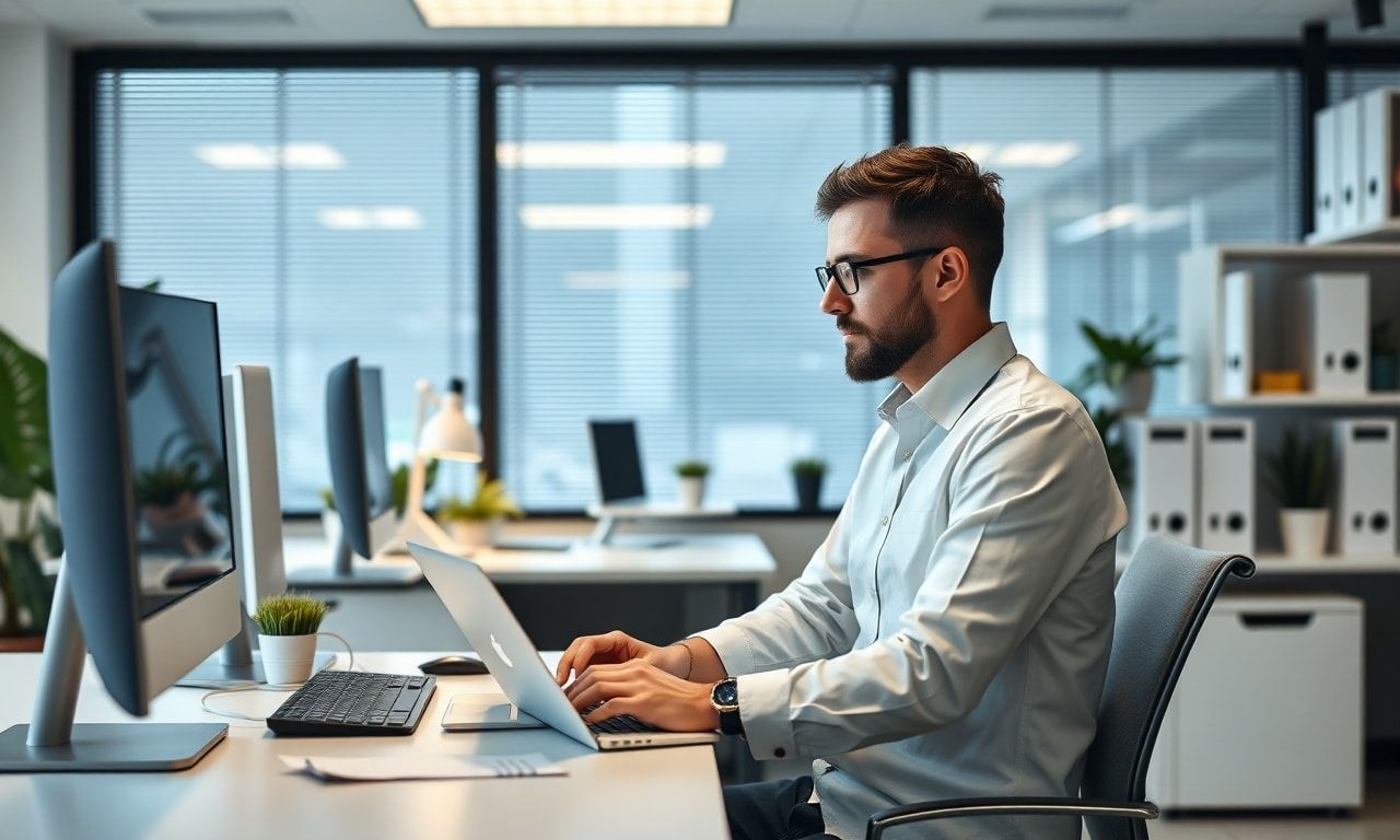 冷静に自分を守るビジネスパーソンのイメージ