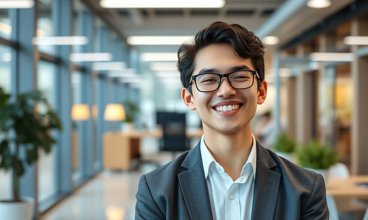 自信を持って働く若手社会人