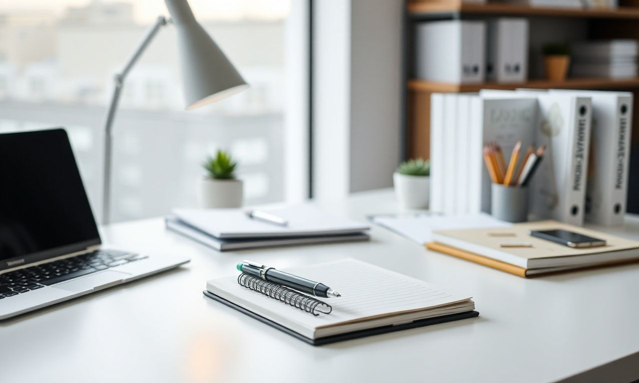 デスク周りの整ったオフィス環境