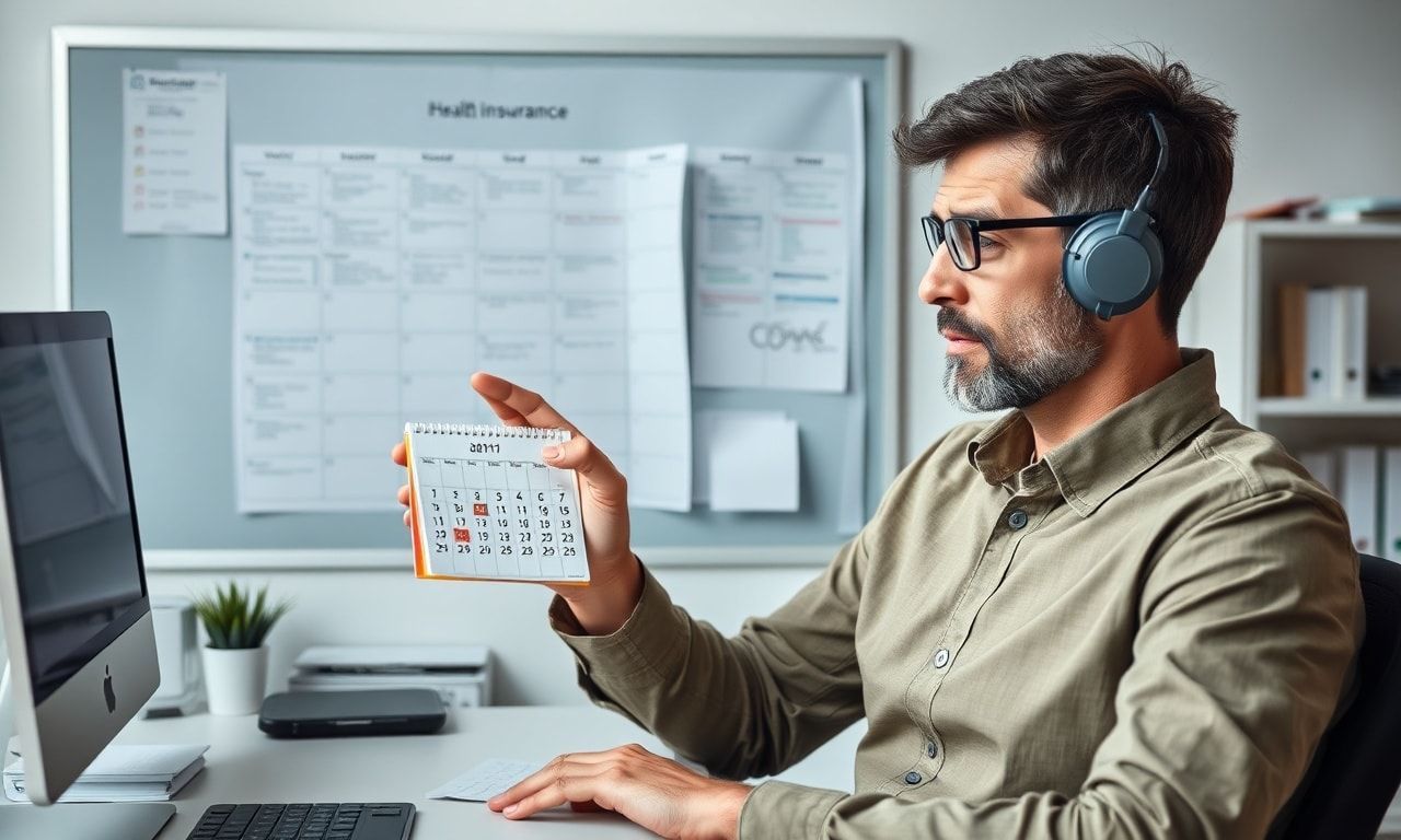 保険証の返却期限に焦る様子