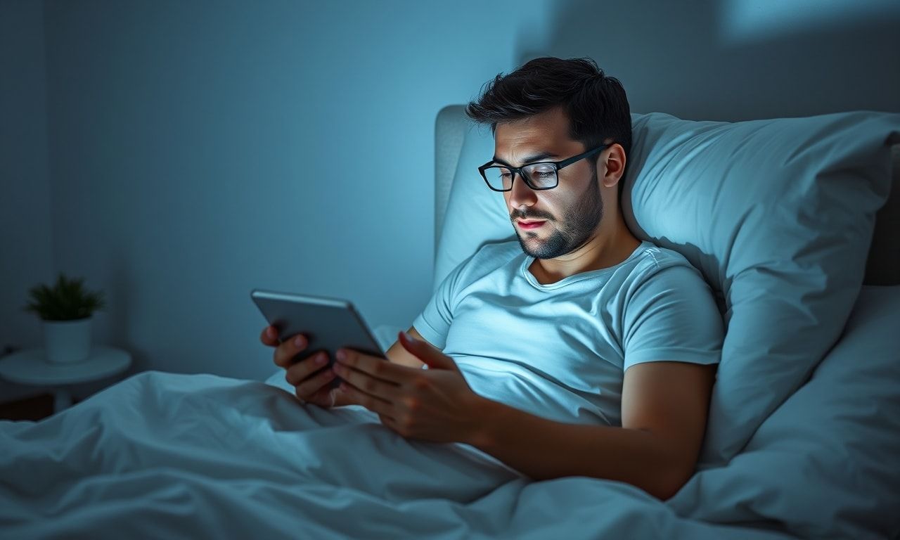 ベッドで悩む従業員