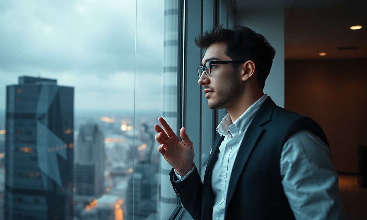 仕事に悩むビジネスパーソン