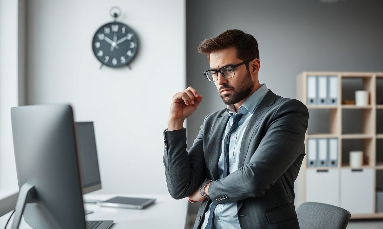 早退を検討する社員