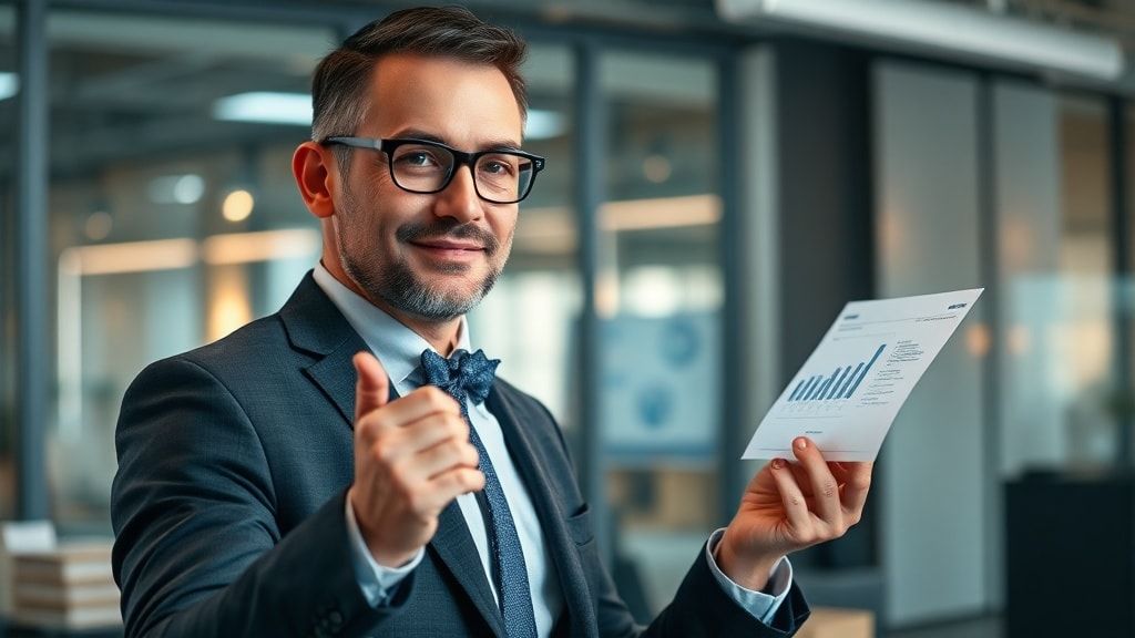 ビジネスシーンでの自信に満ちた立ち居振る舞い