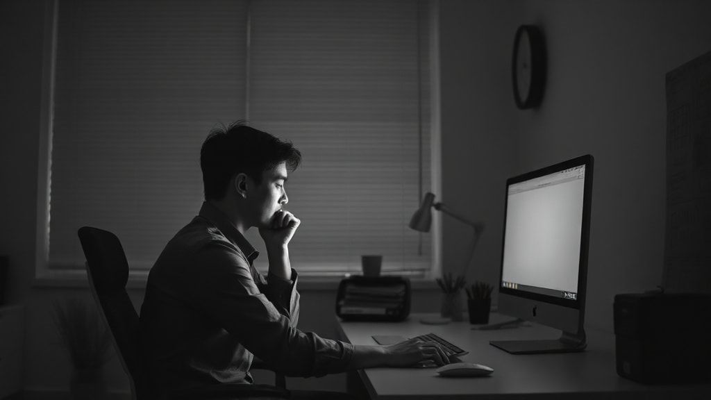 仕事に追われ疲弊する人のイメージ