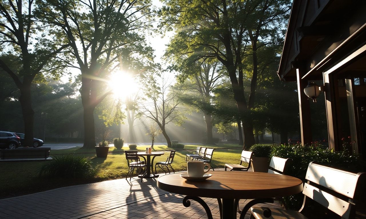 平日休みの穏やかな朝