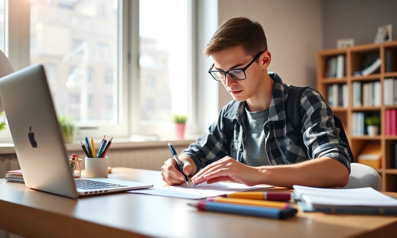 書類作成の様子