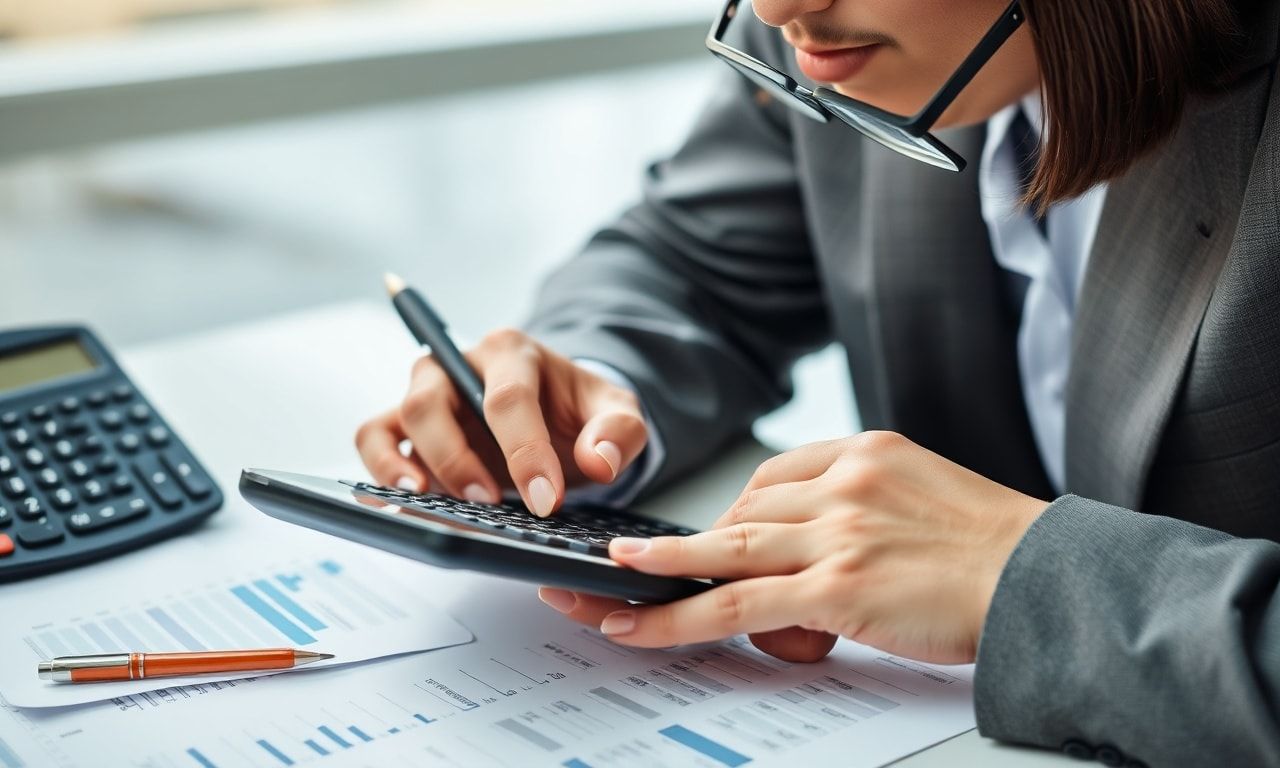 税金の計算をする様子