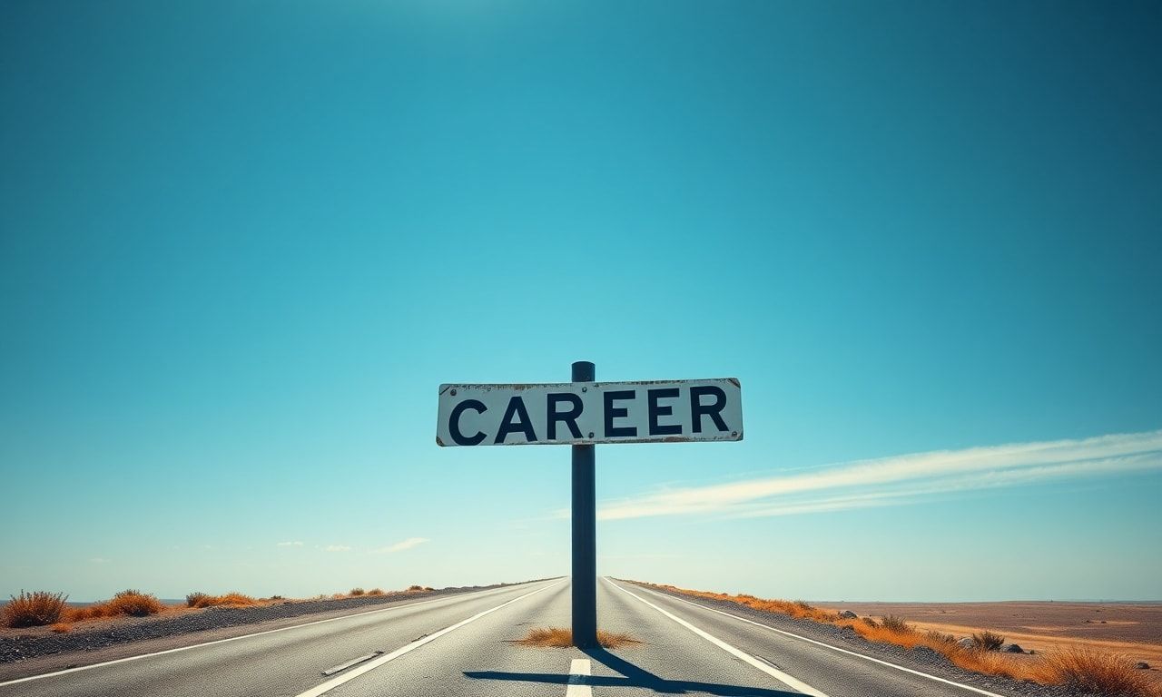 キャリアの選択肢を示す道路標識