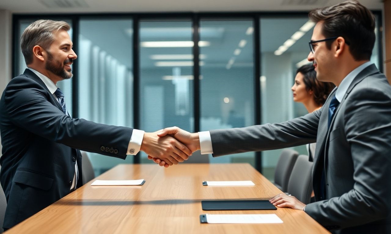 退職の意思を伝えるミーティングの様子