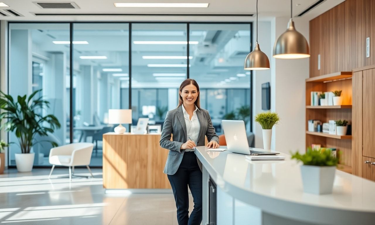 ハローワークで相談する様子