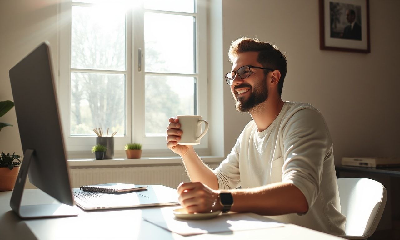 休憩中のオフィスの様子