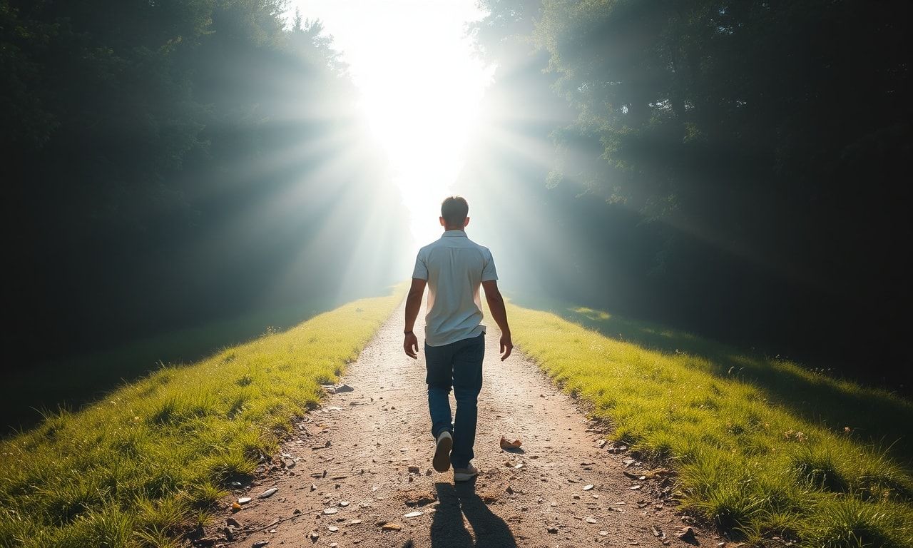 明るい未来へ向かうイメージ