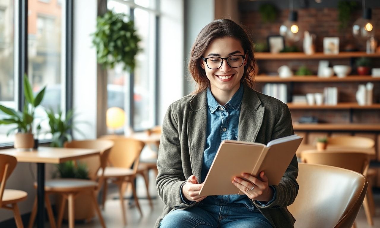 自信を持って面接準備をする様子