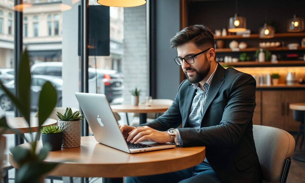 パソコンで作業する人