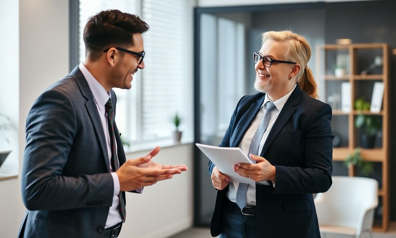 上司に相談する様子