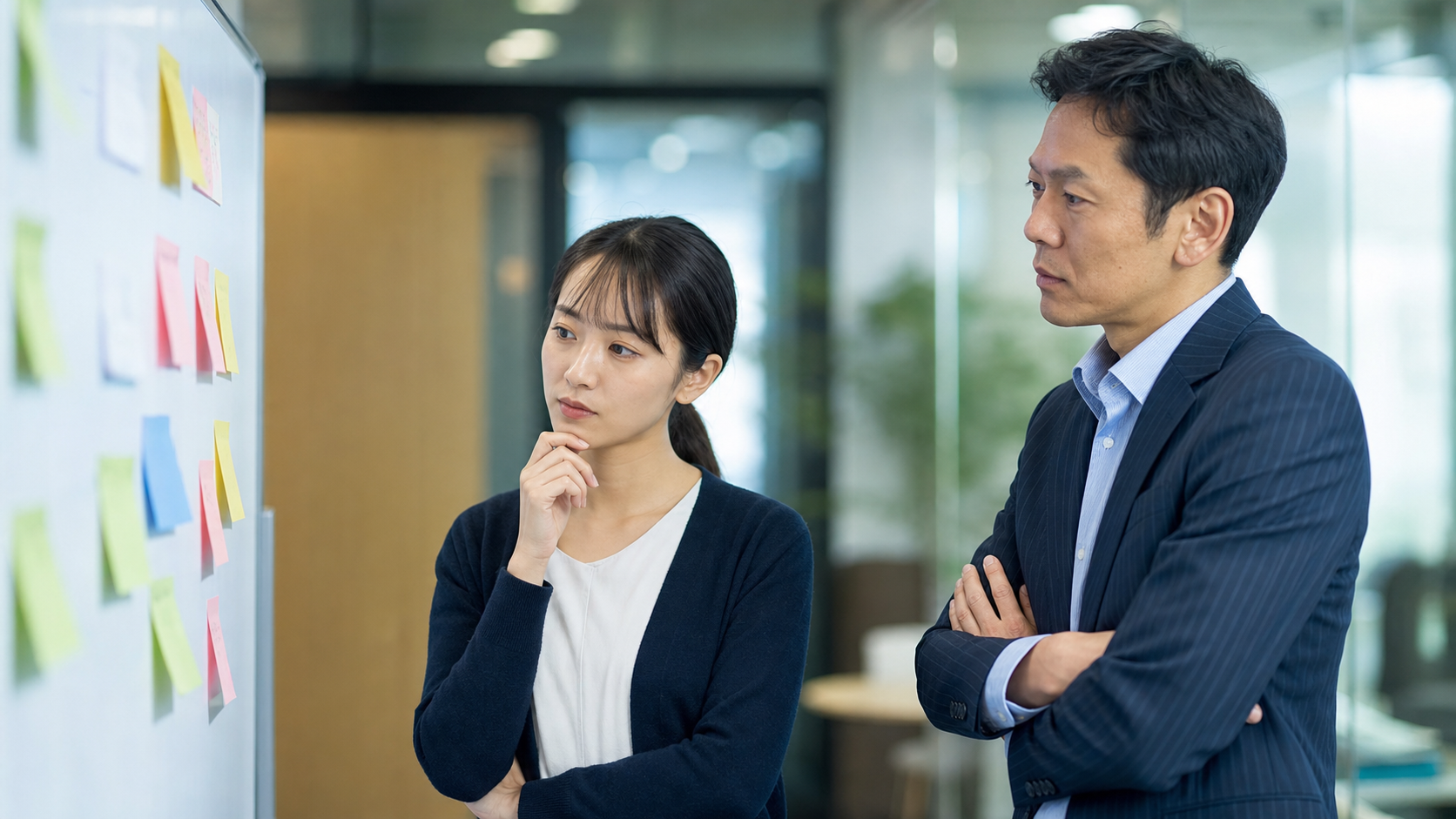 仕事できない原因を上司と整理する場面