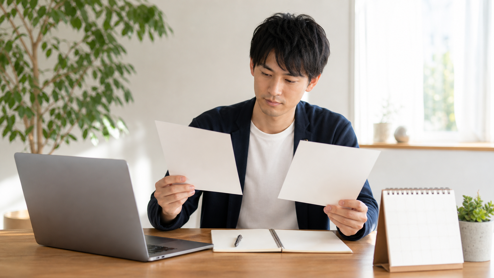 次の転職で見るべき条件を比較している様子